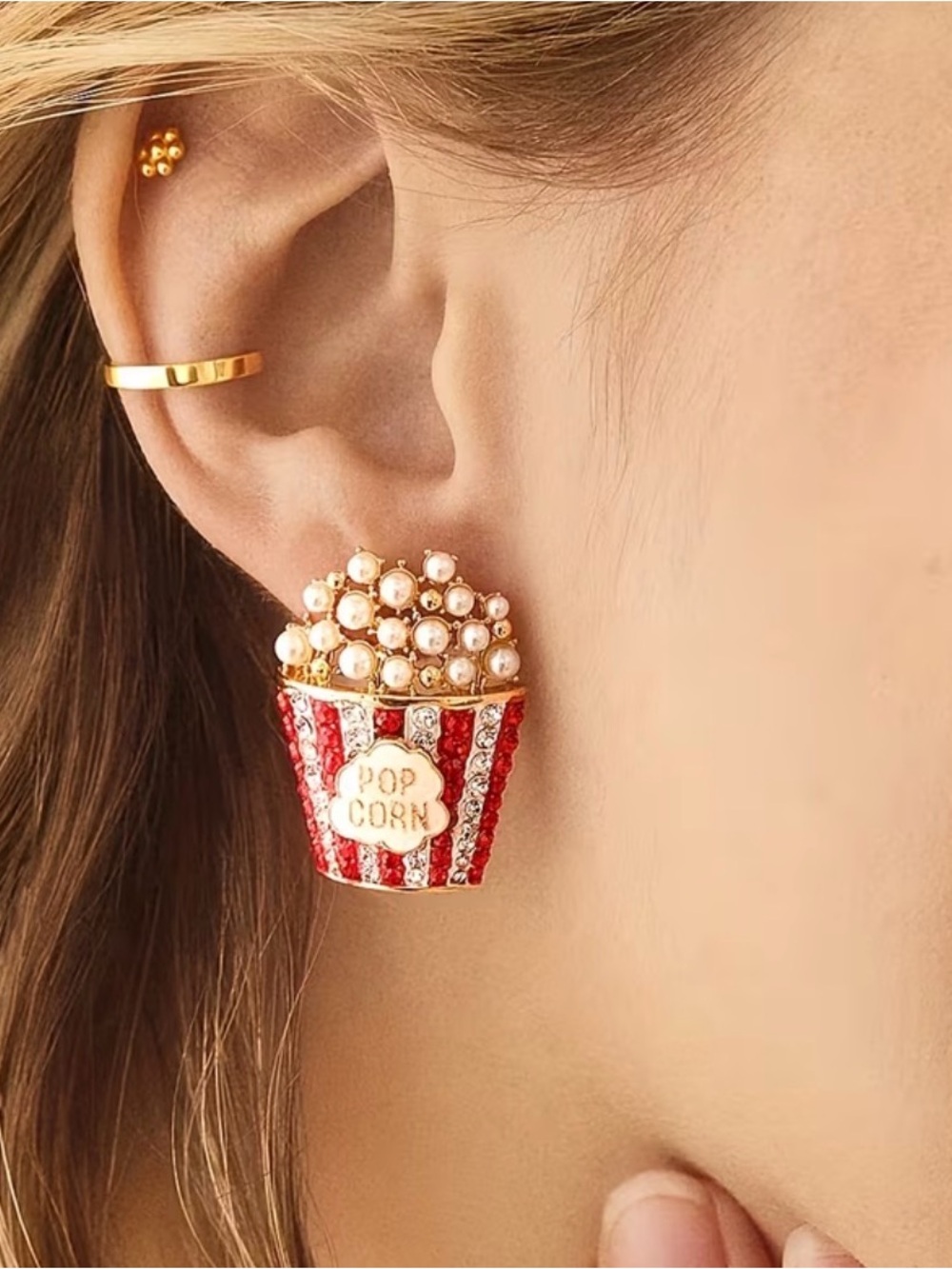 Popcorn Earrings & Wax Melts Gift Set - Picture 6 of 7